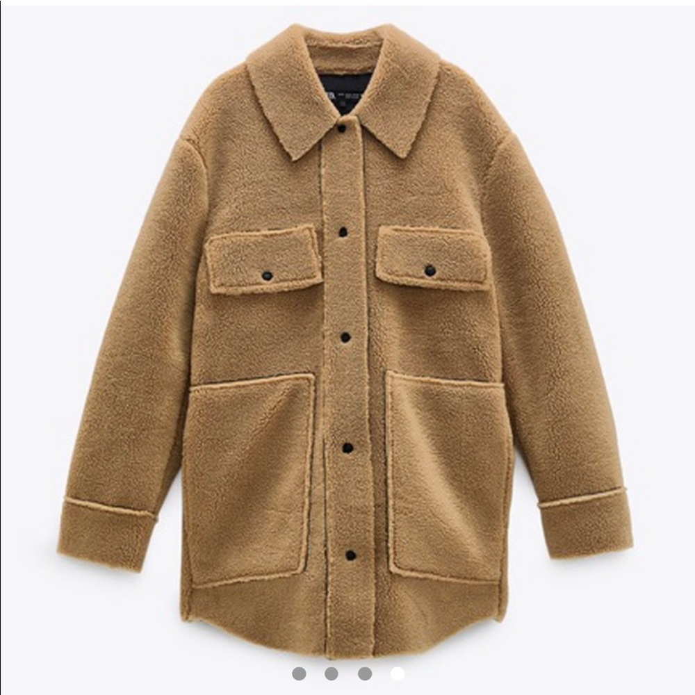 Double faced overshirt shacket fleece - Picture 4 of 16